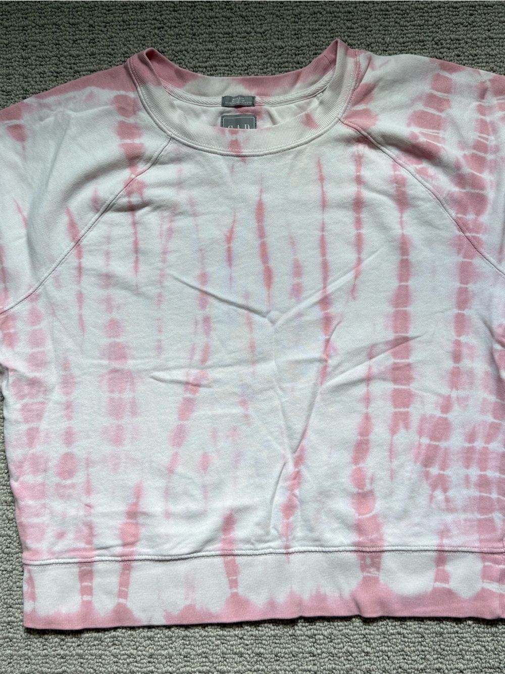 Women's Gap “sweats” Pink Tie-Dye Crewneck shirt size medium